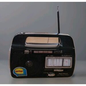 SUPERSONIC MODEL SC-1082 MULTI PURPOSE‎ RADIO AM/FM/SW See Pics